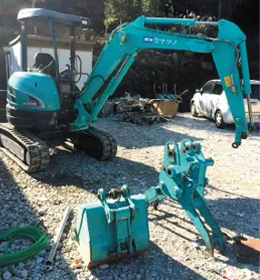 事業の流れSTEP2「重機搬入」